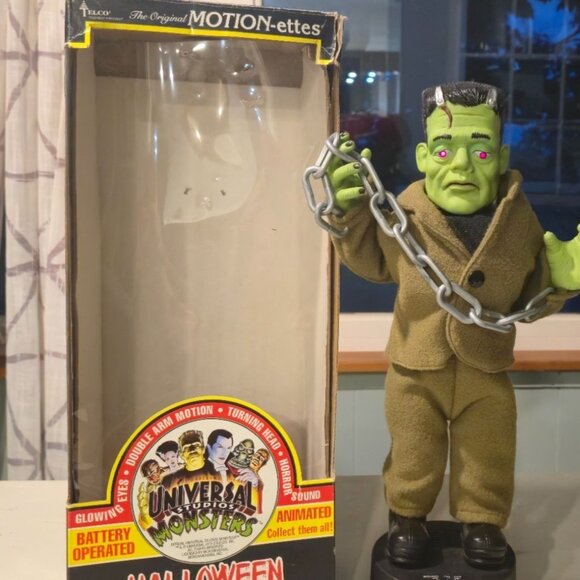 Vtg  Telco Frankenstein Universal Studios Monsters 1992 Animated Halloween works - Picture 1 of 11